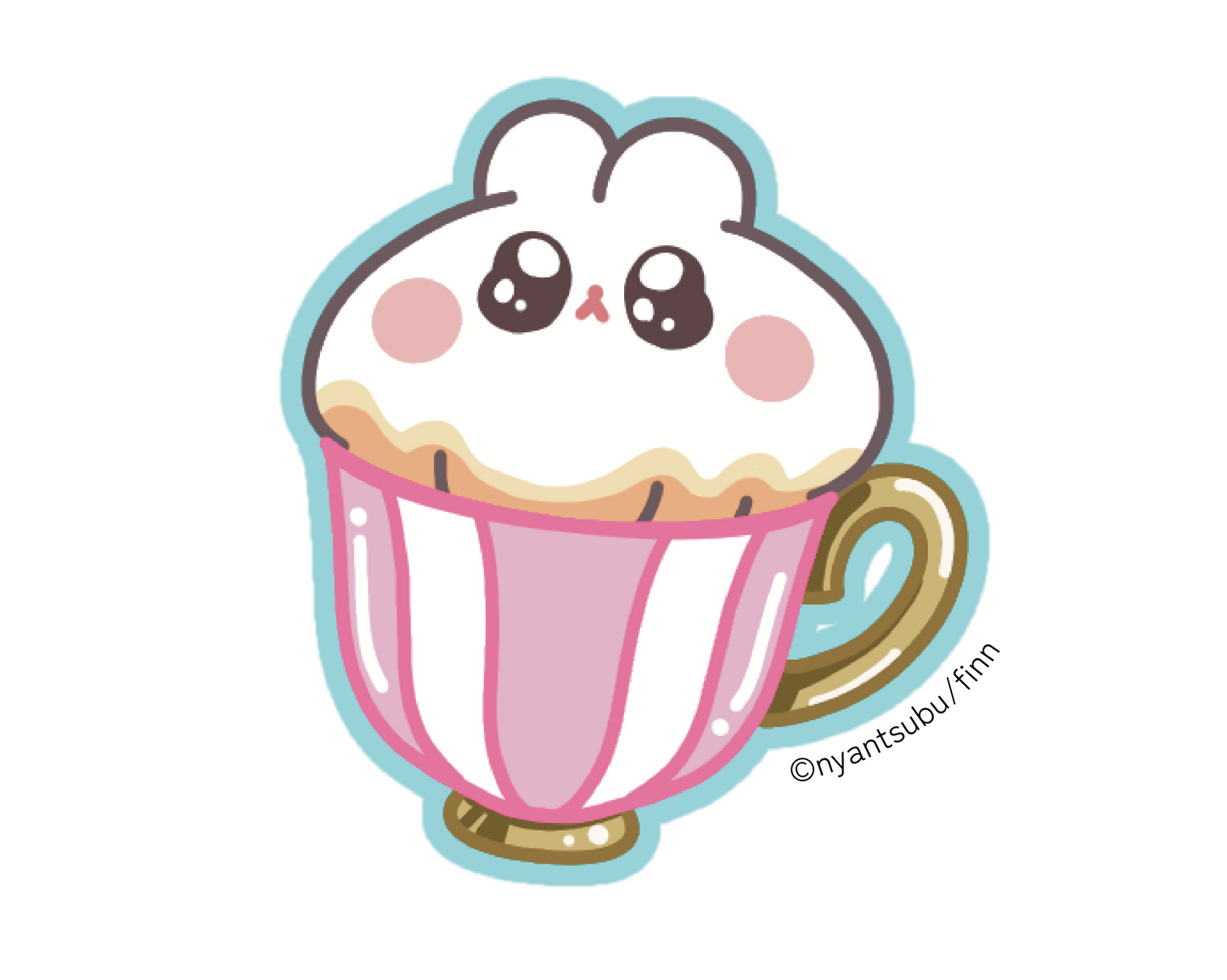 にゃんつぶ　身支度＆ティータイムステッカー(全5種)