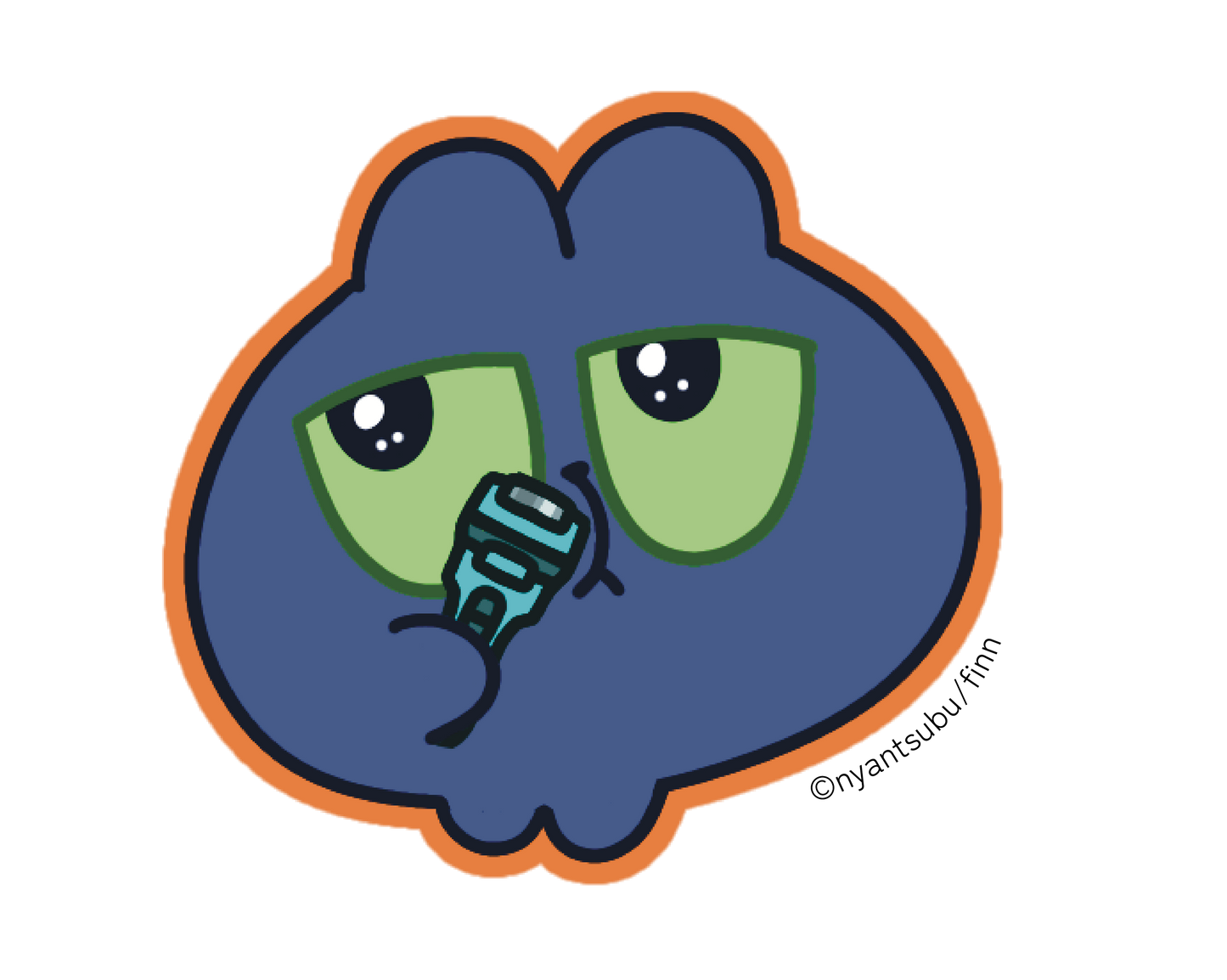 にゃんつぶ　身支度＆ティータイムステッカー(全5種)