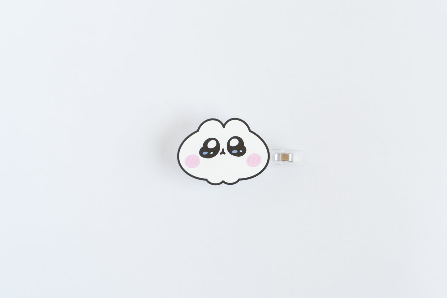 アクリルヘアクリップ　にゃんつぶ＆くろつぶ