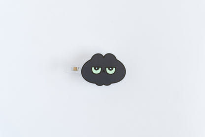 アクリルヘアクリップ　にゃんつぶ＆くろつぶ