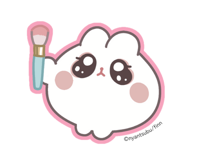 にゃんつぶ　身支度＆ティータイムステッカー(全5種)